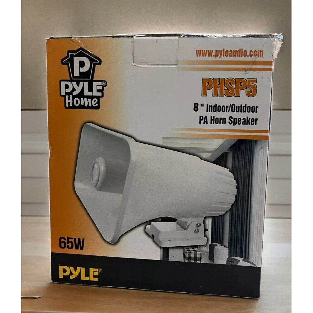 Pyle PHSP5 8" Indoor / Outdoor 65 Watt PA Horn Speaker New Open Box *READ*